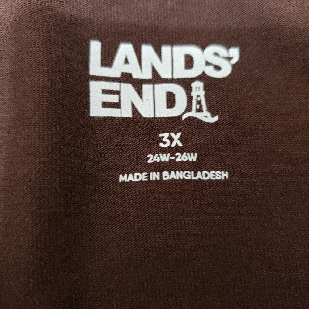 Lands End Brown Long Sleeve Top and Anima Cheetah Pants Set Size 3x - Picture 3 of 6